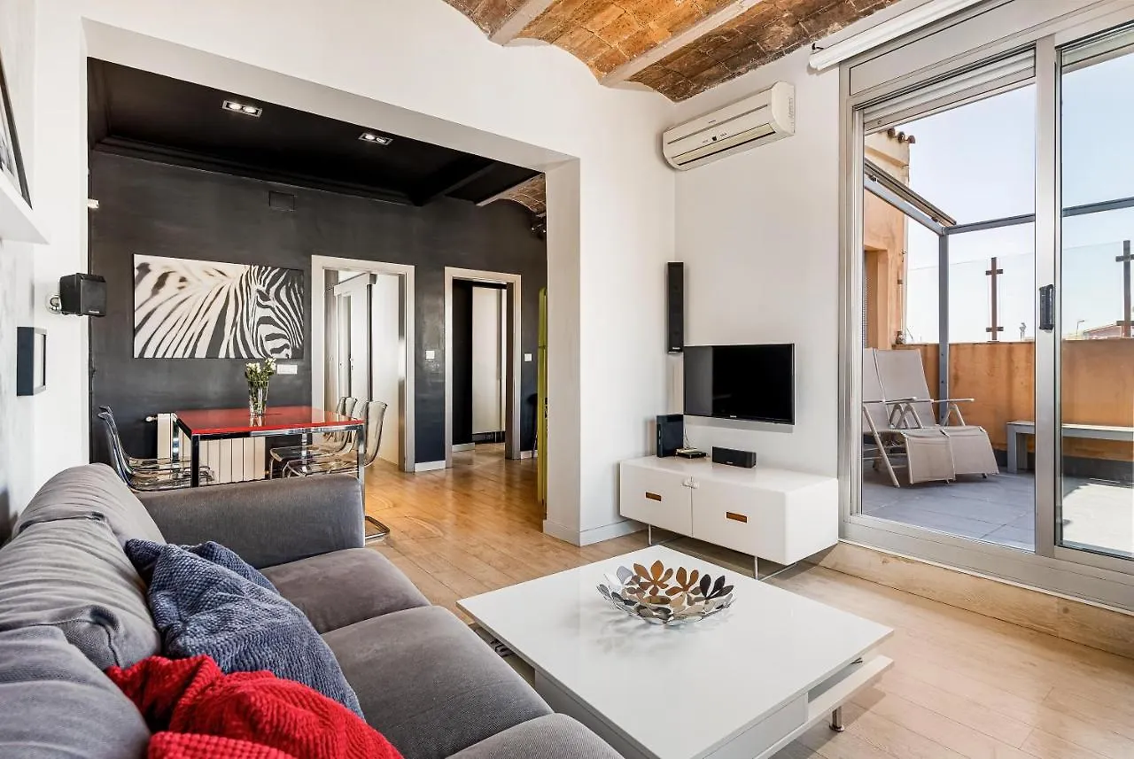 Stunning 2-Bedroom Apartment With Two Terraces Barcelona Spain